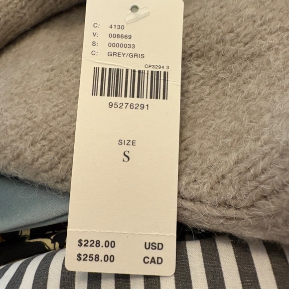 Anthropology Sweater and Skirt Combination Gray Sweater and Blue Skirt Small NWT - Picture 8 of 10